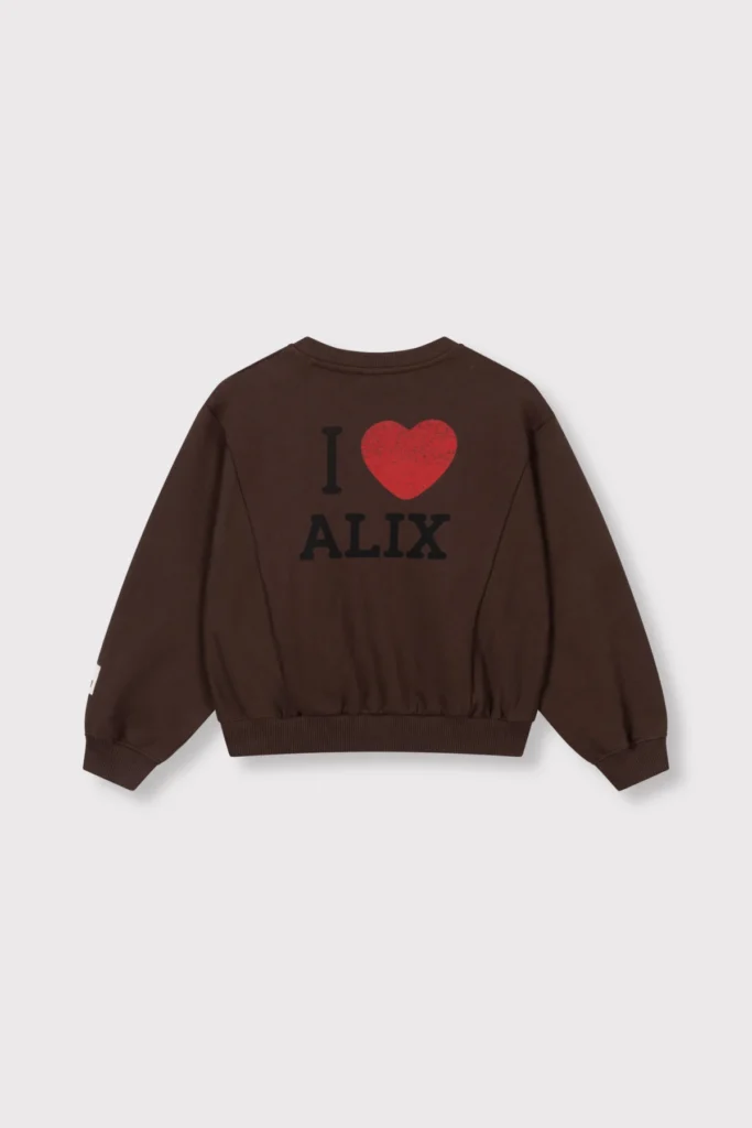 Alix Mini KNITTED BATWING SWEATER Warm Brown