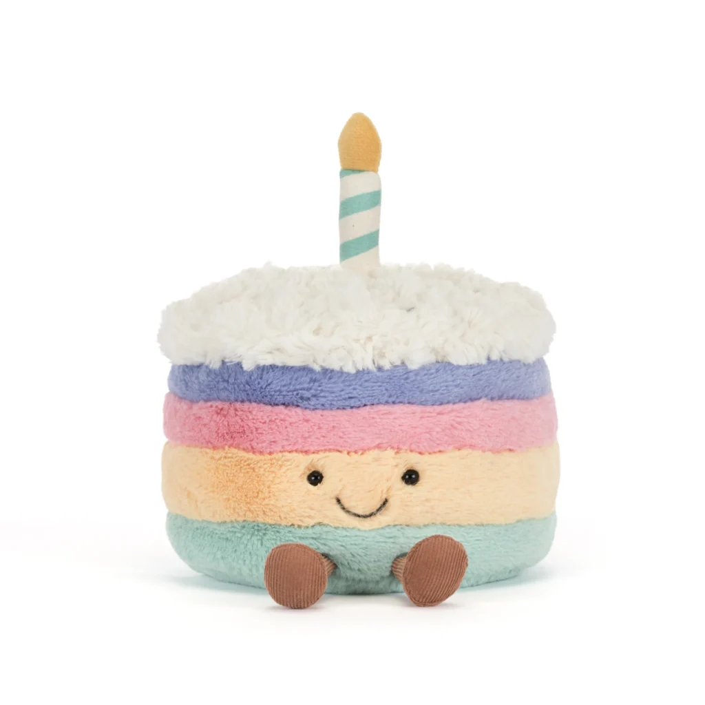 Jellycat Amuseables Rainbow Birthday Cake Original